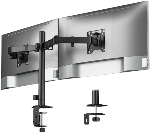 monTEK Heavy-Duty Dual Monitor Stand for 17-32", 22 lbs Each by monTEK