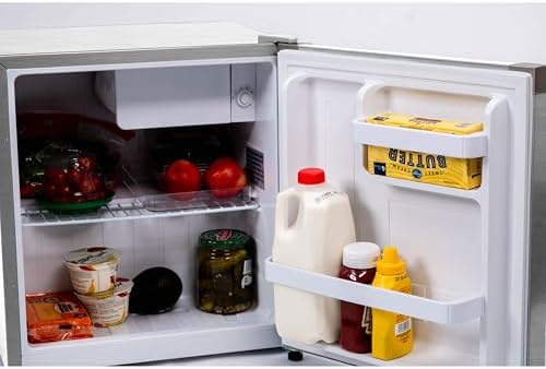 Frigidaire Retro Compact Mini Fridge with Freezer Compartment, Chrome Handles, Built-in Water Dispenser, (1.8 cu ft) - Image 4