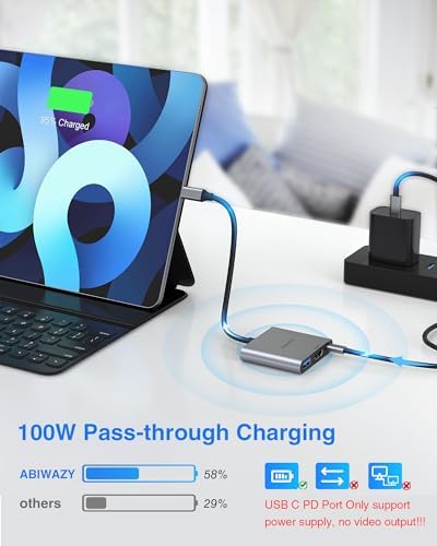 USB C to HDMI Multiport Adapter with 4K HDMI Output Type-C Hub Converter - Image 5