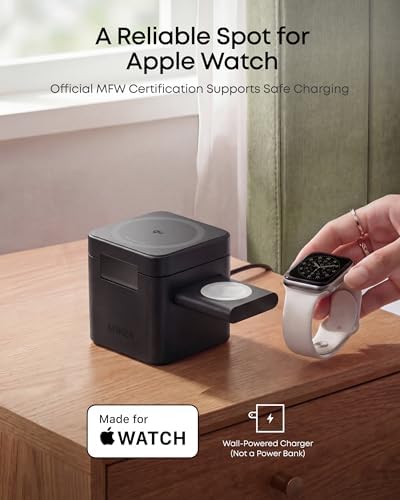 Anker 3-in-1 Cube MagSafe Compatible Qi2 15W Foldable Charging Station - Image 3