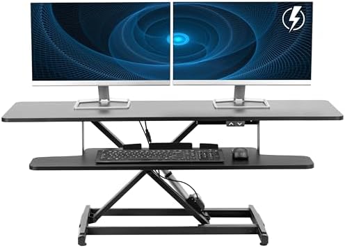 VIVO Black 47 inch Electric Desk Converter, DESK-VE48B by VIVO