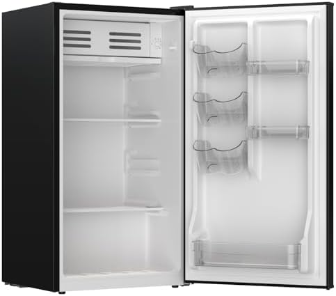 Frigidaire Retro Mini Fridge, Energy Saving, Adjustable Thermostat Control, 3.1 Cu Ft, Black-Rose Gold - Image 5