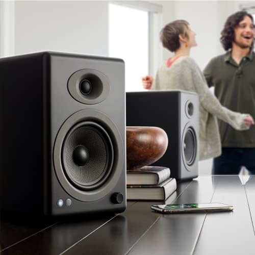 Audioengine A5 Plus Wireless Bookshelf Speakers, Bluetooth, Hi Res Audio - Image 4
