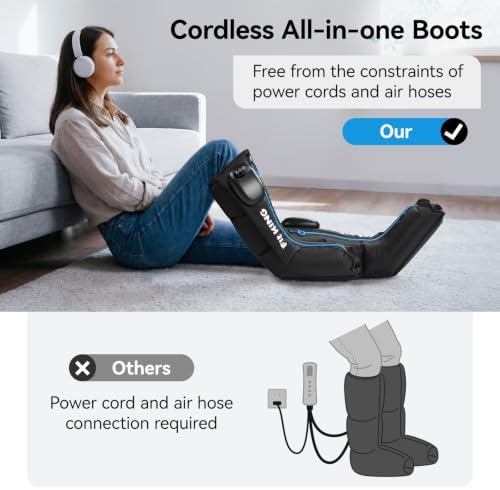 FIT KING Cordless Foot and Calf Massage Boots, Recovery System - Image 5