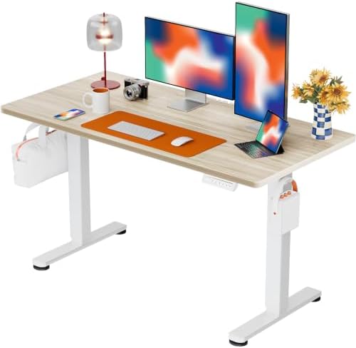 ErGear 48 X 24 Inch Height Adjustable Electric Standing Desk, Natural by ErGear