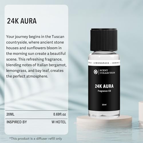 Luxury Hotel Scent 24K Aura Diffuser Oil, Signature Lemongrass, 20ml - Image 3