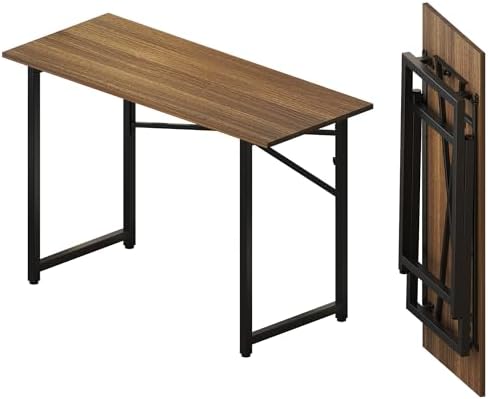 Lutown-Teen Folding Computer Desk 47 inch, Espresso by Lutown-TeenHome