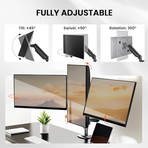 ErGear Triple Monitor Mount for 13-30 inch Screens - Image 4