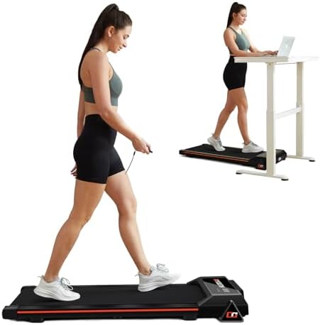 GOYOUTH 2.25HP Walking Pad, Quiet Under Desk Treadmill for Office, 300 LBS by GOYOUTH