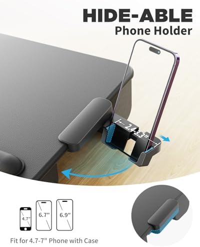 SAIJI Laptop Lap Desk, Portable Laptop Desk for Bed Fits Up to 17" Laptops - Image 3