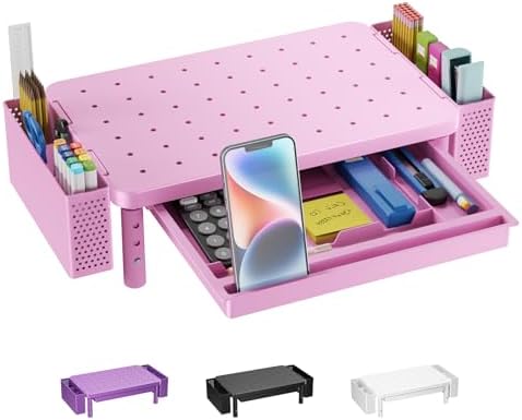 WALI Computer Monitor Stand with Storage and Pen Holder by WALI
