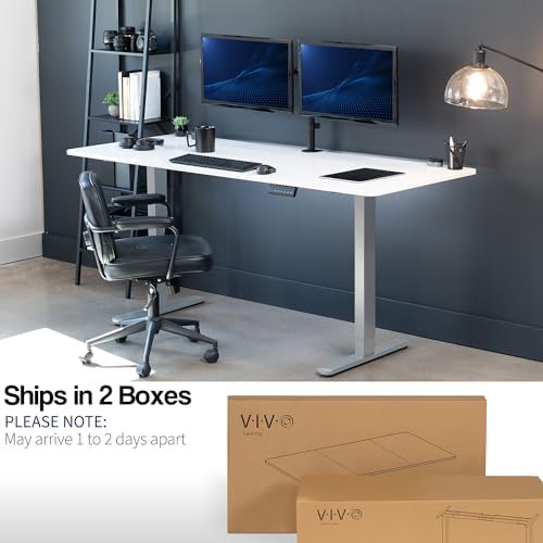 VIVO White Dry Erase 71 x 30 in Standing Desk, DESK-KIT-E2G7WE - Image 5