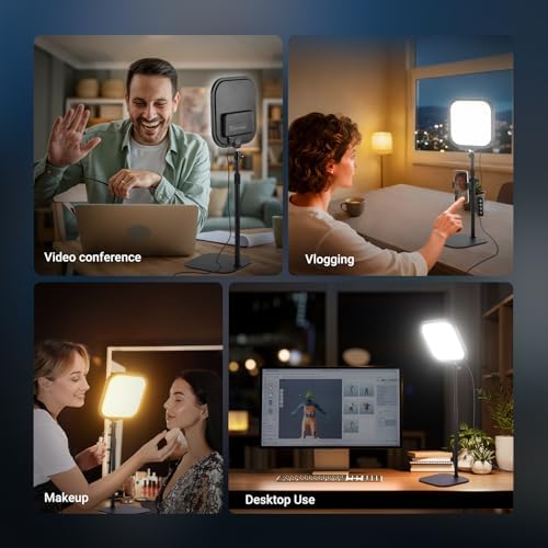 NEEWER Basics 2 Pack 10.8" Video Conference Lighting with Desk Stands/Phone Holders, 15W Bi Color Edge Lit Full Screen Light CRI95+ for Computer Laptop Webcam Zoom Calls Streaming Recording, L220 - Image 7