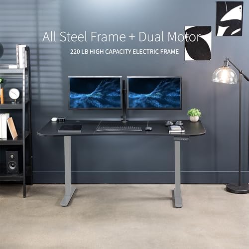 VIVO Black 63 x 32 in Standing Desk, DESK-KIT-E2G1B - Image 6