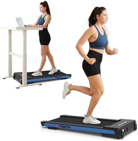 GOYOUTH 2.25HP Walking Pad, Quiet Under Desk Treadmill for Office, 300 LBS by GOYOUTH