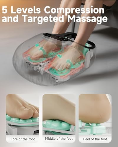 Snailax Shiatsu Foot Massager with Heat, Kneading & Rolling, FSA Eligible - Image 3