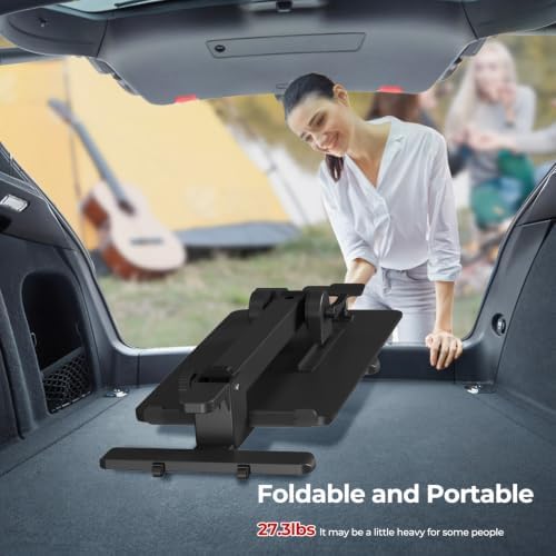 27" Portable Mobile Standing Desk, No-Assembly Needed, Black - Image 2