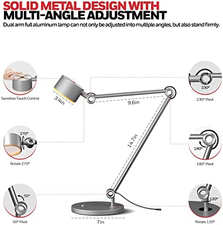 Honeywell 01A Sunturalux LED Desk Lamp with Swing Arm for Desk Craft - Image 4