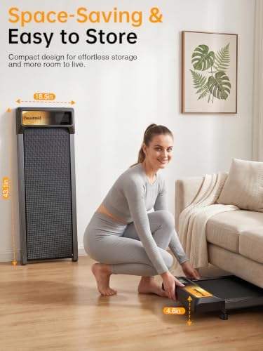 Walking Treadmill Pad with Adjustable 8% Incline for Home Office - Image 5