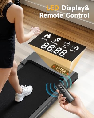 Walking Pad with Incline,Treadmill Pad 2.5 HP Quiet Under Desk Treadmills 8% Incline,330 lb Capacity Portable Walking Pad for Home and Office Walking - Image 6