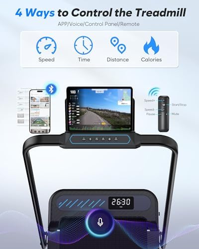 Cardirun Walking Pad with Incline and Stable Handle Bar, Foldable Treadmill - Image 5
