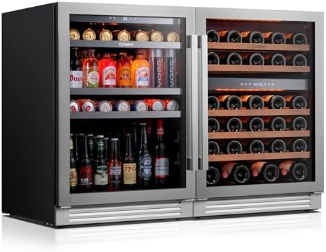 Ca'Lefort 48 Inch Wine & Beverage Refrigerator Set, 220 Can & 52 Bottle - Image 5