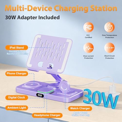 Wireless Charging Station for Apple Devices, Only for Apple Watch Charging - Image 3
