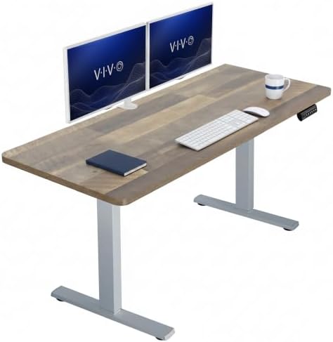 VIVO Reclaimed Wood 60 x 24 in Standing Desk, DESK-KIT-1G6P by VIVO