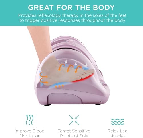 Best Choice Products Shiatsu Foot Massager with Remote Control, Rose - Image 3