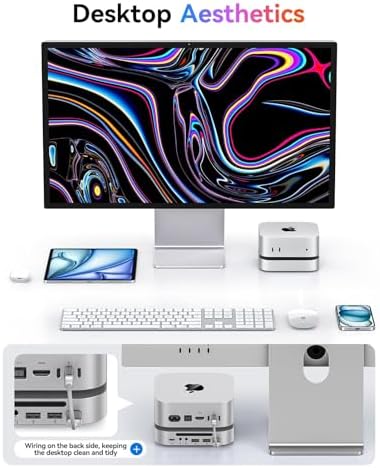 ORICO 40Gbps Laptop Docking Sation Stand for Mac mini M6, M5 Pro, M4/M4 Pro - Image 6