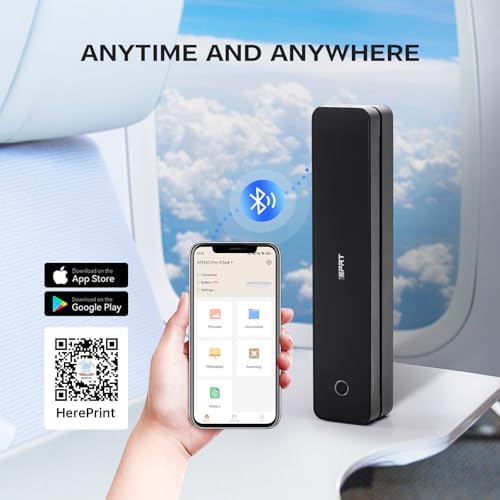 Portable Printer Wireless for Travel, Inkless Bluetooth Thermal Printer - Image 3