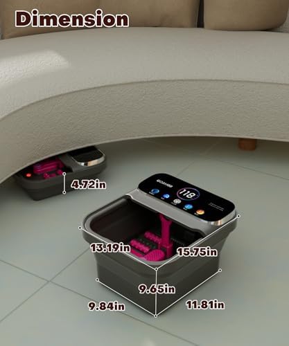 OOAMBB Collapsible Foot Spa Bath with Remote Control,Heat,Bubble,Timer - Image 6