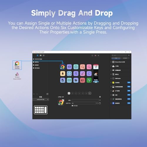 AJAZZ Macro Keypad Stream Controller Deck Gaming Streaming Shortcut Keyboard, 6 Programmable Keys Customizable Visual AI Pad USB Soundboard for YouTube, Desk Office Setup, Laptop, PC, Mac [Macintosh] - Image 5
