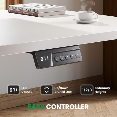 SIAGO 75x63 Inch L-Shaped Standing Desk with Charging Station Corner Desk - Image 6