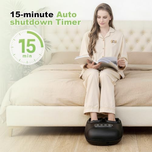 LINGTENG Foot Massager, Heated Foot Massager (Agate Black) - Image 6