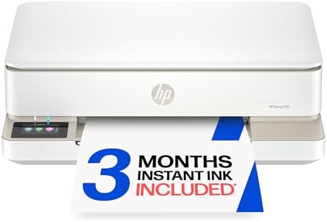 HP Envy 6155 Wireless All-in-One Color Inkjet Printer, Print, Scan, Copy, Duplex Printing Best-for-Home, 3 Month Trial of Instant Ink Included, AI-Capable (C2WR7A) Portobello by Unknown