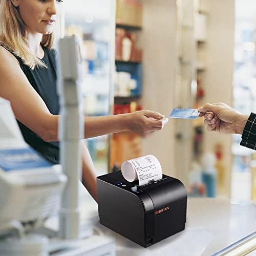 Rongta 80mm Thermal POS Receipt Printer Black - Image 2