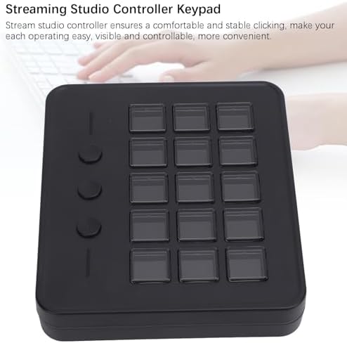 Bewinner LCD Custom Keyboard for Stream Control Deck with 15 Customizable Keys, Studio Controller Gaming Workflow Macro Keypad for OBS PC - Image 4