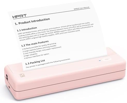 HPRT Wireless Portable Printer - Bluetooth Thermal Printer for Travel - Image 2