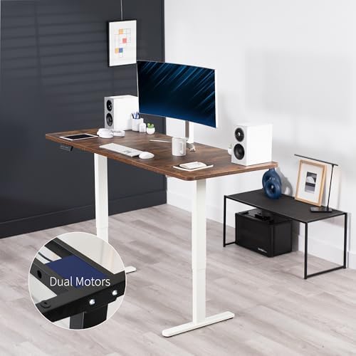 VIVO Rustic Vintage Brown 71 x 30 in Standing Desk, DESK-KIT-E2W7N - Image 2