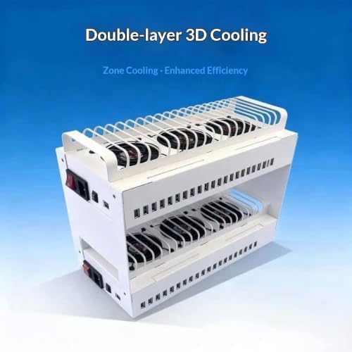 20 USB Ports Box Phone Farm USB Hub Android Control Box Charger Phone Click Bot - Image 4
