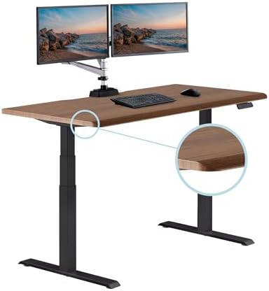 Vari ComfortEdge Electric Standing Desk – 60x30 – Walnut/Black - Image 2