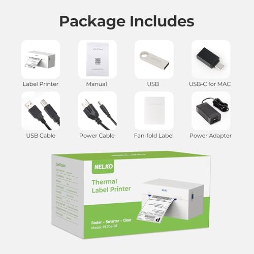 Nelko Bluetooth Thermal Shipping Label Printer, 4x6 Thermal Label Printer - Image 6