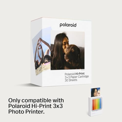 Polaroid Hi-Print 3x3 Paper - 3x3 Photo Paper Cardridge - 30 Photo Sheets (6646) - Image 6
