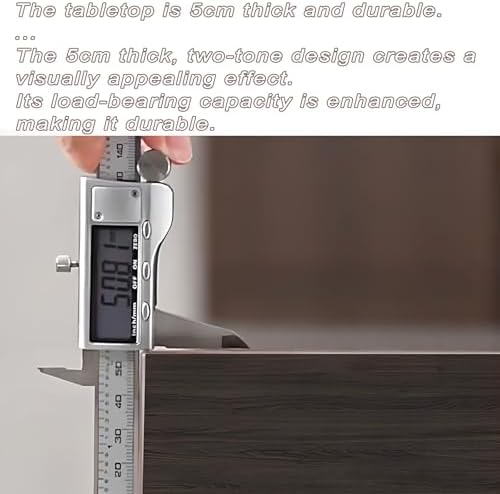 Modern L Shaped Executive Desk with Drawers & Storage, Executive Office Desk Computer Table with Aluminum Alloy Inlaid Curved Surface, Management Workstation for Home or Office(A-Left, L300CM/118IN) - Image 3