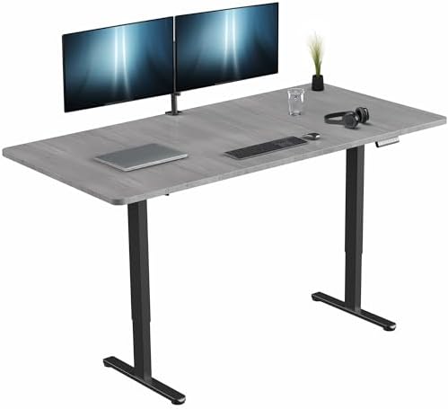 VIVO Dark Gray 71 x 36 in Standing Desk, DESK-KIT-E2B7G-36 by VIVO