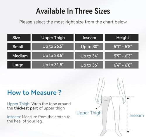 FIT KING Air Compression Recovery System, Full Leg Massager Boots (Small) - Image 6
