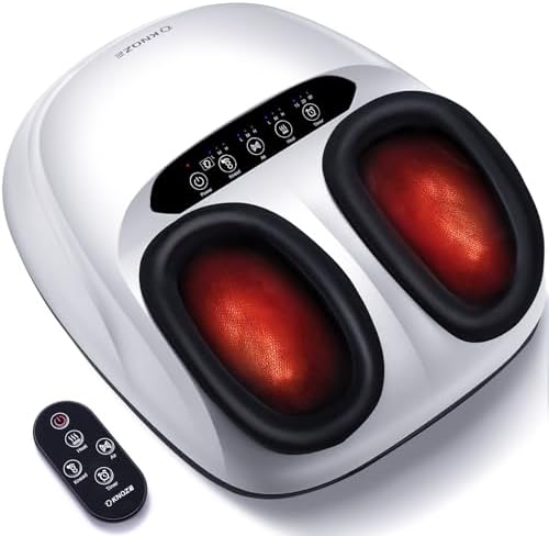 KNQZE Shiatsu Foot Massager with Heat for Plantar Fasciitis, Birthday Gifts by KNQZE