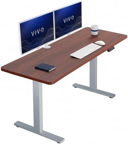 VIVO Dark Walnut 60 x 24 in Standing Desk, DESK-KIT-1G6D by VIVO