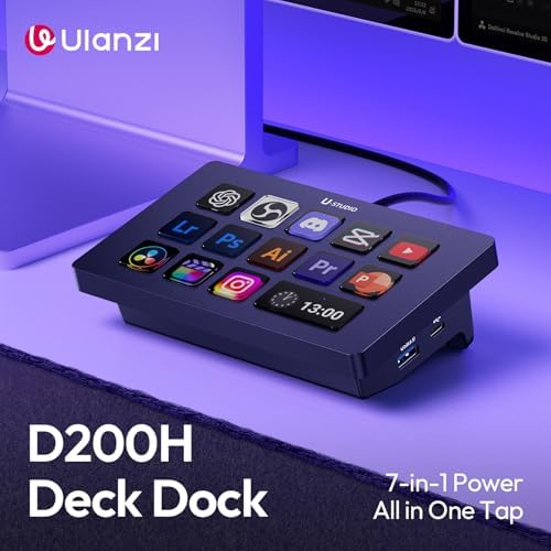 ULANZI D200H Stream Controller & USB C Docking Station with Stand Base - Image 2